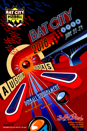 2018 Bat City Open Poster - 24 x 36   w Bleed - Medium(1)